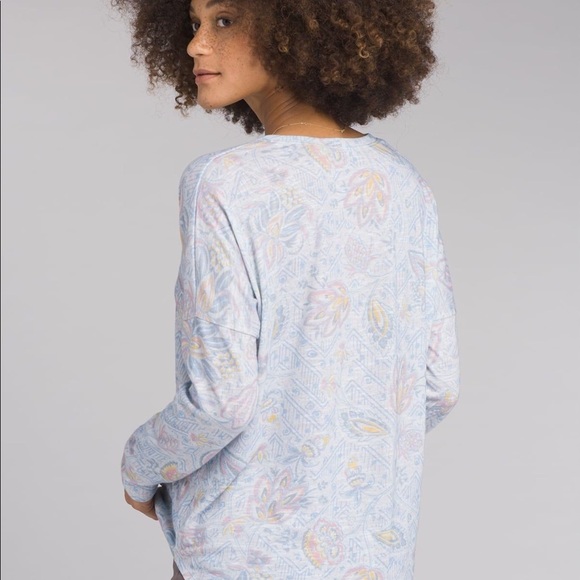 prAna Shiloh Top - NWT Women’s Organic Blue Sierra - Picture 3 of 5